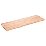 NNEVL Wall Shelf Light Brown 180x60x(2-4) cm Treated Solid Wood Oak