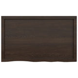 NNEVL Wall Shelf Dark Grey 100x60x(2-6) cm Treated Solid Wood Oak