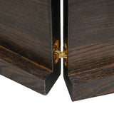 NNEVL Wall Shelf Dark Grey 140x40x(2-4) cm Treated Solid Wood Oak