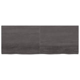 NNEVL Wall Shelf Dark Grey 160x60x(2-4) cm Treated Solid Wood Oak
