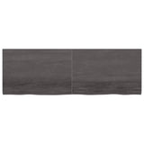 NNEVL Wall Shelf Dark Grey 180x60x(2-4) cm Treated Solid Wood Oak