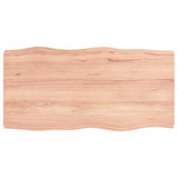 NNEVL Table Top Light Brown 80x40x(2-6) cm Treated Solid Wood Live Edge