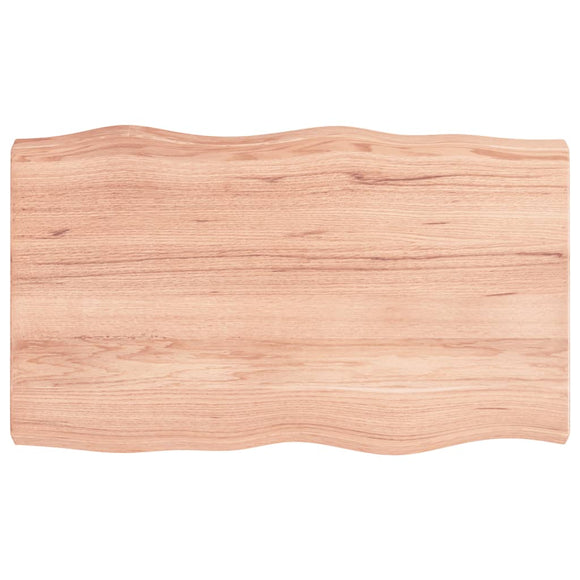 NNEVL Table Top Light Brown 100x60x(2-6)cm Treated Solid Wood Live Edge