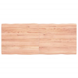 NNEVL Table Top Light Brown 120x50x(2-4)cm Treated Solid Wood Live Edge