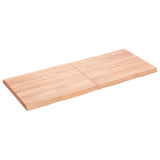 NNEVL Table Top Light Brown 120x50x(2-4)cm Treated Solid Wood Live Edge