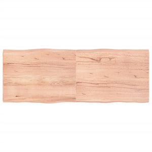 NNEVL Table Top Light Brown 160x60x(2-4)cm Treated Solid Wood Live Edge