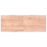 NNEVL Table Top Light Brown 160x60x(2-4)cm Treated Solid Wood Live Edge