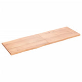 NNEVL Table Top Light Brown 180x60x(2-4)cm Treated Solid Wood Live Edge