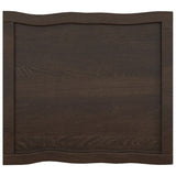 NNEVL Table Top Dark Grey 60x50x(2-4) cm Treated Solid Wood Live Edge