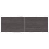 NNEVL Table Top Dark Grey 180x60x4 cm Treated Solid Wood Oak Live Edge