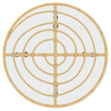 NNEVL 3 Piece Garden Dining Set Poly Rattan