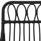 NNEVL 9 Piece Garden Dining Set Black Poly Rattan