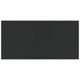 NNEVL 9 Piece Garden Dining Set Black Poly Rattan