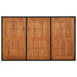 NNEVL 5 Piece Garden Dining Set with Cushions Black Poly Rattan