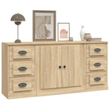 NNEVL Sideboards 3 pcs Sonoma Oak Engineered Wood