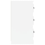 NNEVL Sideboards 2 pcs High Gloss White Engineered Wood