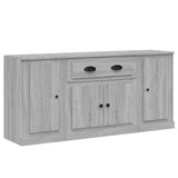 NNEVL Sideboards 3 pcs Grey Sonoma Engineered Wood