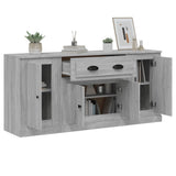 NNEVL Sideboards 3 pcs Grey Sonoma Engineered Wood