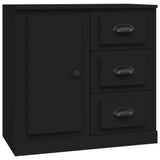 NNEVL Sideboards 3 pcs Black Engineered Wood