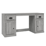NNEVL Desk with Cabinet Grey Sonoma Engineered Wood
