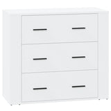 NNEVL Sideboards 3 pcs White Engineered Wood