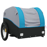 NNEVL Bike Cargo Trailer Black and Blue 45 kg Iron