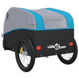 NNEVL Bike Cargo Trailer Black and Blue 45 kg Iron