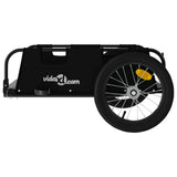 NNEVL Cargo Bike Trailer Black Oxford Fabric and Iron