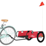 NNEVL Cargo Bike Trailer Red Oxford Fabric and Iron
