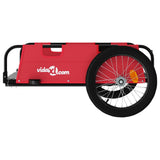 NNEVL Cargo Bike Trailer Red Oxford Fabric and Iron