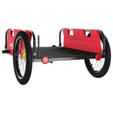 NNEVL Cargo Bike Trailer Red Oxford Fabric and Iron