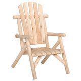 NNEVL 3 Piece Garden Lounge Set Solid Wood Spruce