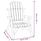 NNEVL 3 Piece Garden Lounge Set Solid Wood Spruce