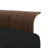 NNEVL L-shaped Sofa Black 279x140x70 cm Velvet