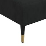 NNEVL L-shaped Sofa Black 279x140x70 cm Velvet