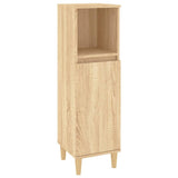 NNEVL 3 Piece Bathroom Cabinet Set Sonoma Oak Engineered Wood