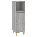 NNEVL 3 Piece Bathroom Cabinet Set Grey Sonoma Engineered Wood