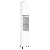 NNEVL 3 Piece Bathroom Cabinet Set White Engineered Wood