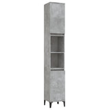 NNEVL 3 Piece Bathroom Cabinet Set Concrete Grey Engineered Wood
