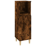 NNEVL 3 Piece Bathroom Furniture Set Smoked Oak Engineered Wood