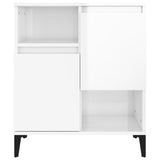 NNEVL Sideboards 3 pcs High Gloss White 60x35x70 cm Engineered Wood