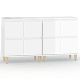 NNEVL Sideboards 2 pcs High Gloss White 60x35x70 cm Engineered Wood
