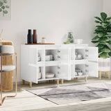 NNEVL Sideboards 2 pcs High Gloss White 60x35x70 cm Engineered Wood