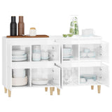 NNEVL Sideboards 2 pcs High Gloss White 60x35x70 cm Engineered Wood