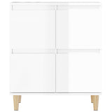 NNEVL Sideboards 2 pcs High Gloss White 60x35x70 cm Engineered Wood