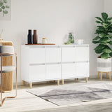 NNEVL Sideboards 2 pcs High Gloss White 60x35x70 cm Engineered Wood
