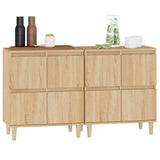 NNEVL Sideboards 2 pcs Sonoma Oak 60x35x70 cm Engineered Wood
