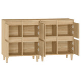 NNEVL Sideboards 2 pcs Sonoma Oak 60x35x70 cm Engineered Wood