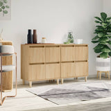 NNEVL Sideboards 2 pcs Sonoma Oak 60x35x70 cm Engineered Wood
