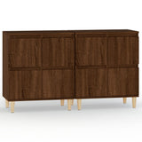 NNEVL Sideboards 2 pcs Brown Oak 60x35x70 cm Engineered Wood
